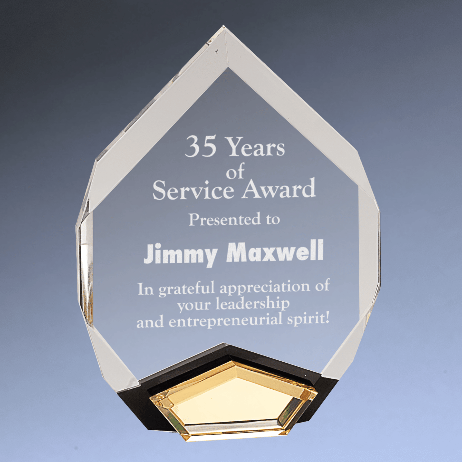 Marquis Acrylic Award with Diamond Color Accents