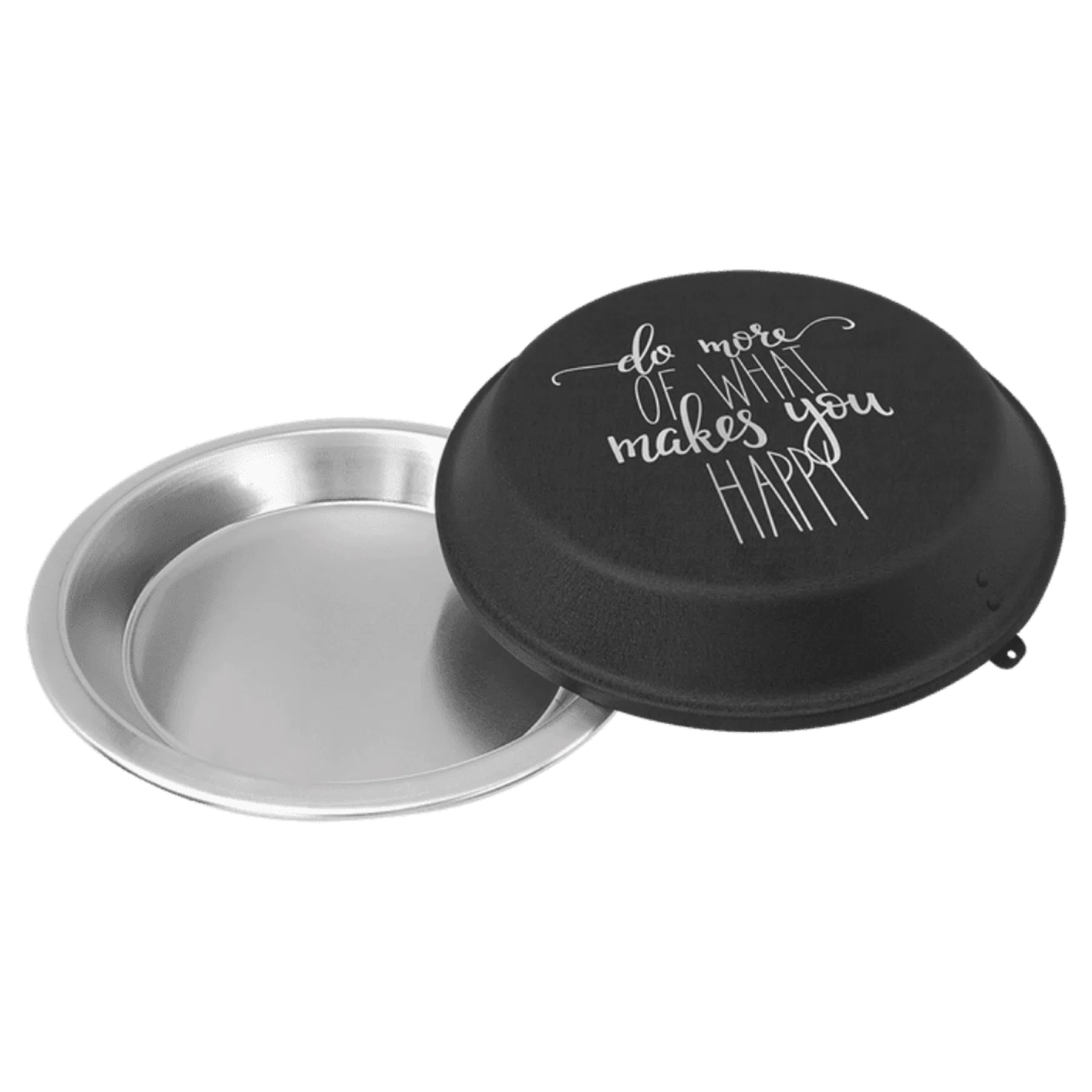 Personalized Aluminum Pie Pan with Powder Coated Lid