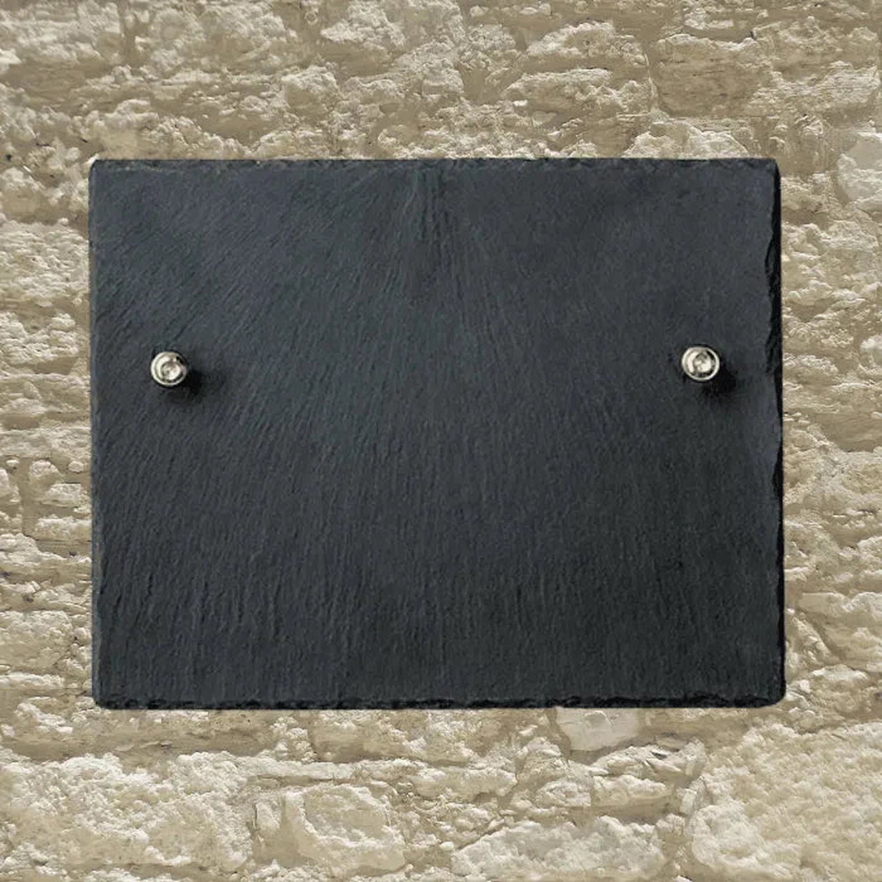 Personalized Slate Informational Signs with Bolts