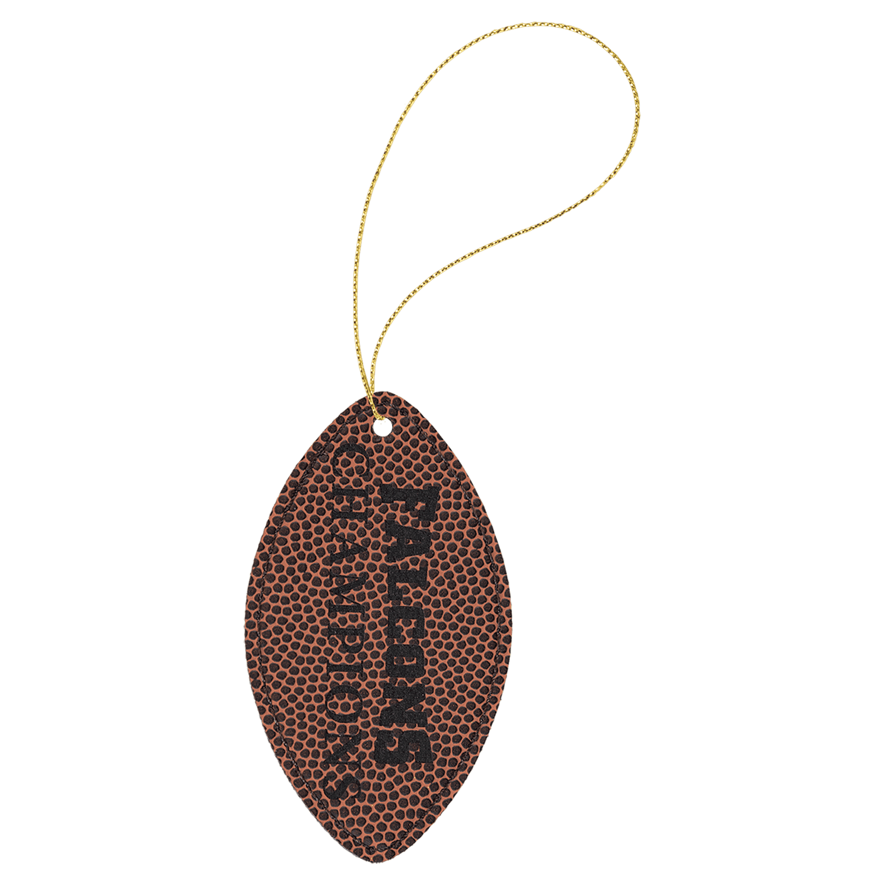 Personalized Leatherette Ornaments – Star, Tree & Sport Shapes