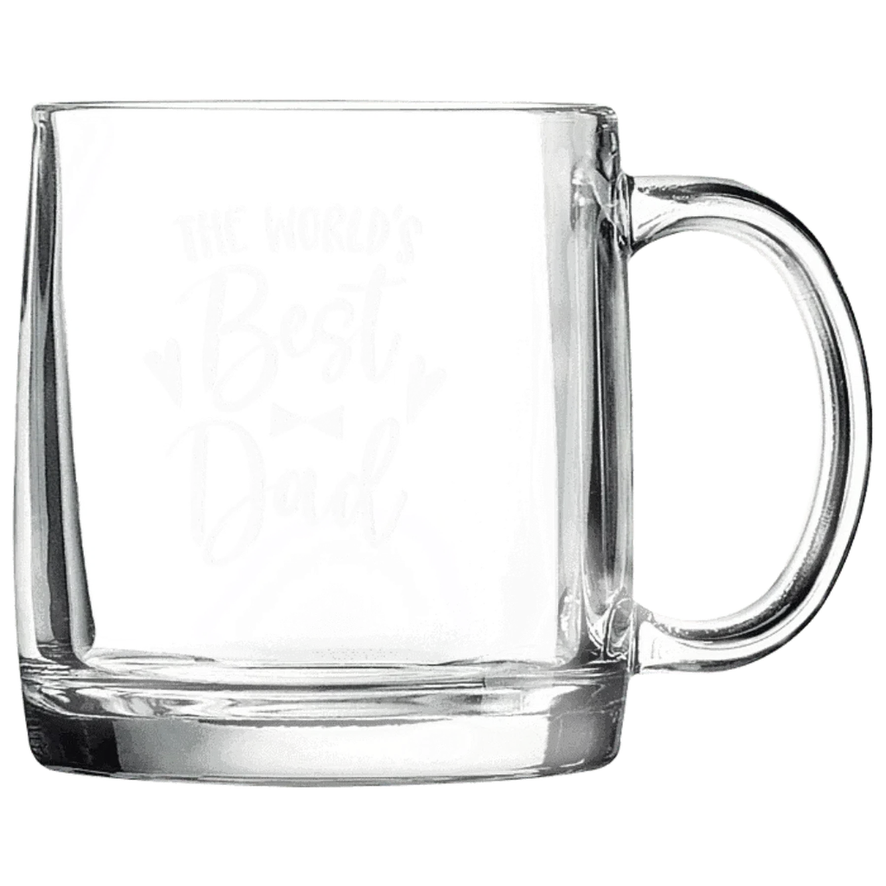 Polar Camel Personalized Glass Coffee Mug with Handle