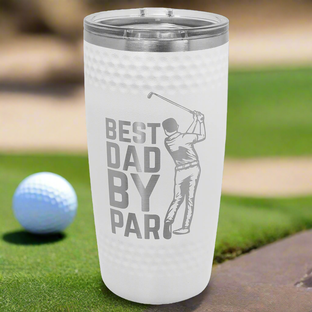 20 oz. Personalized Sport Tumbler with Slider Lid Golf Sport Tumbler / Stainless steel / Leatherette