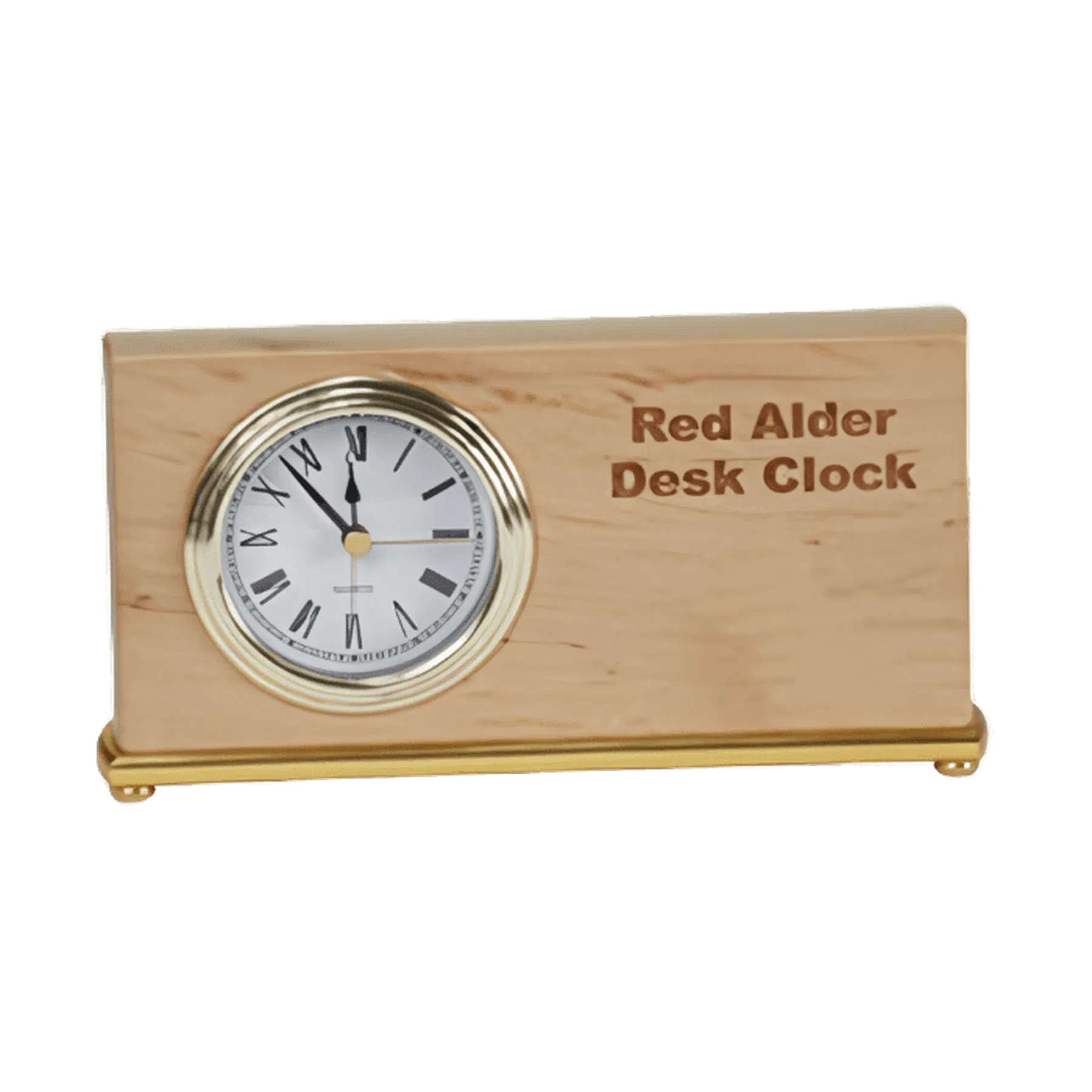 Red Alder Desk Clock (Various Styles)