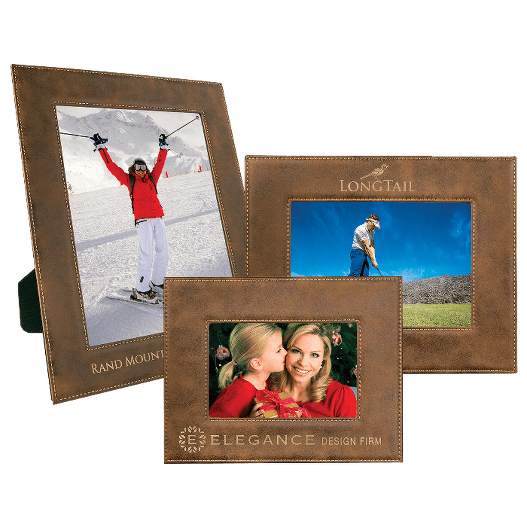 Rustic/Gold Leatherette Frame (Various Sizes)
