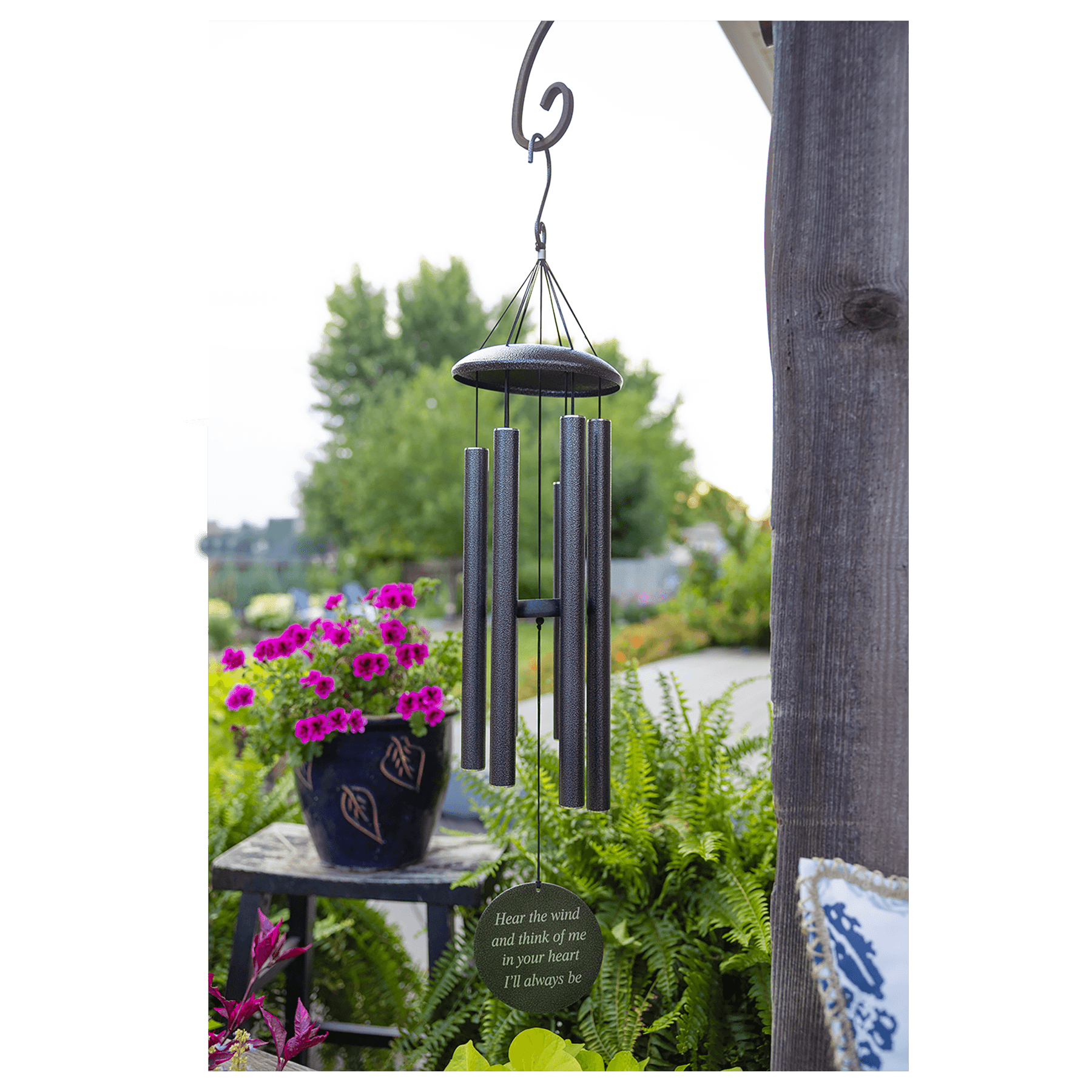 Personalized Black Aluminum Wind Chime – 30" & 36"