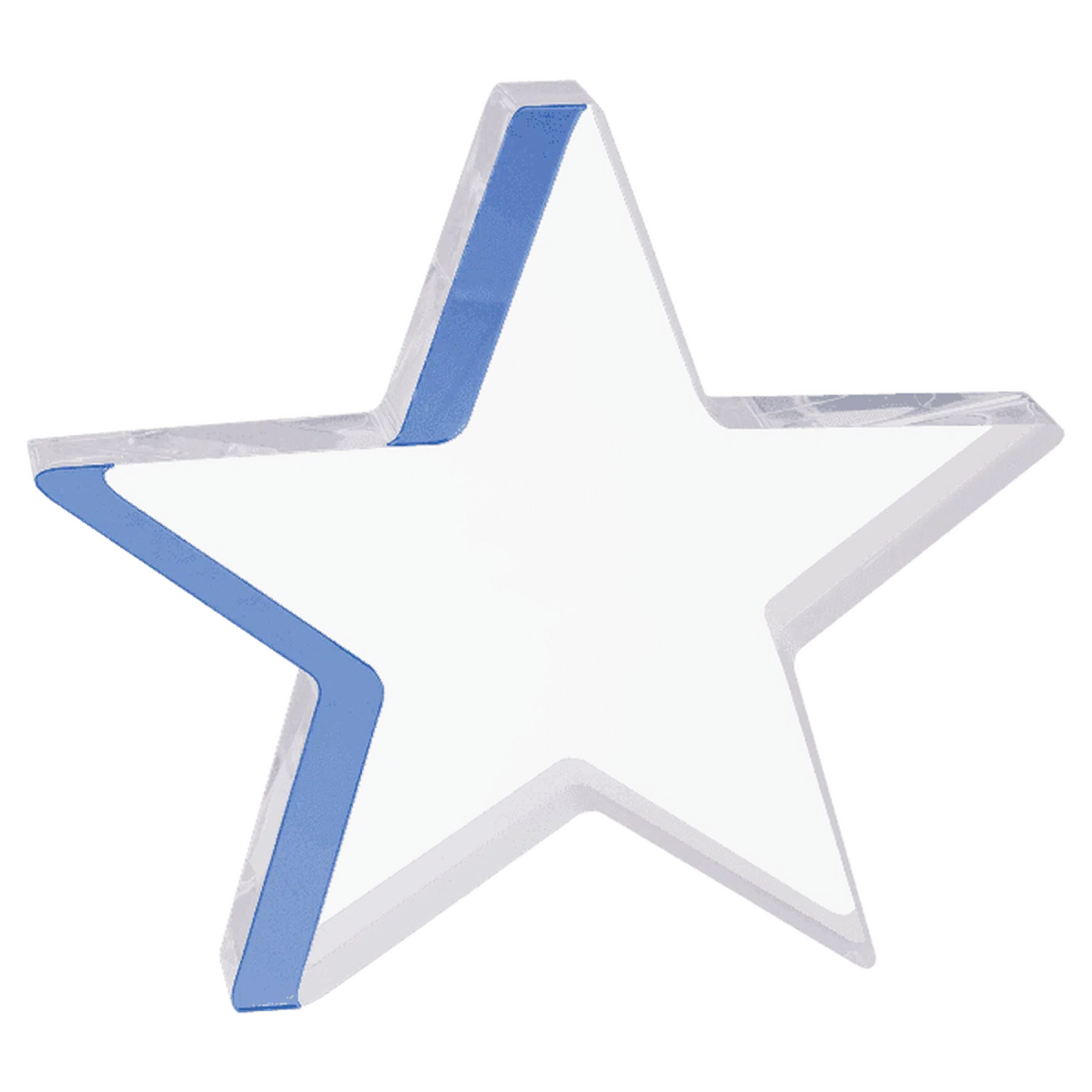 Acrylic Color - Edge Stars (Blue, Gold, Silver) - LightForce Laser Engraving, LLC