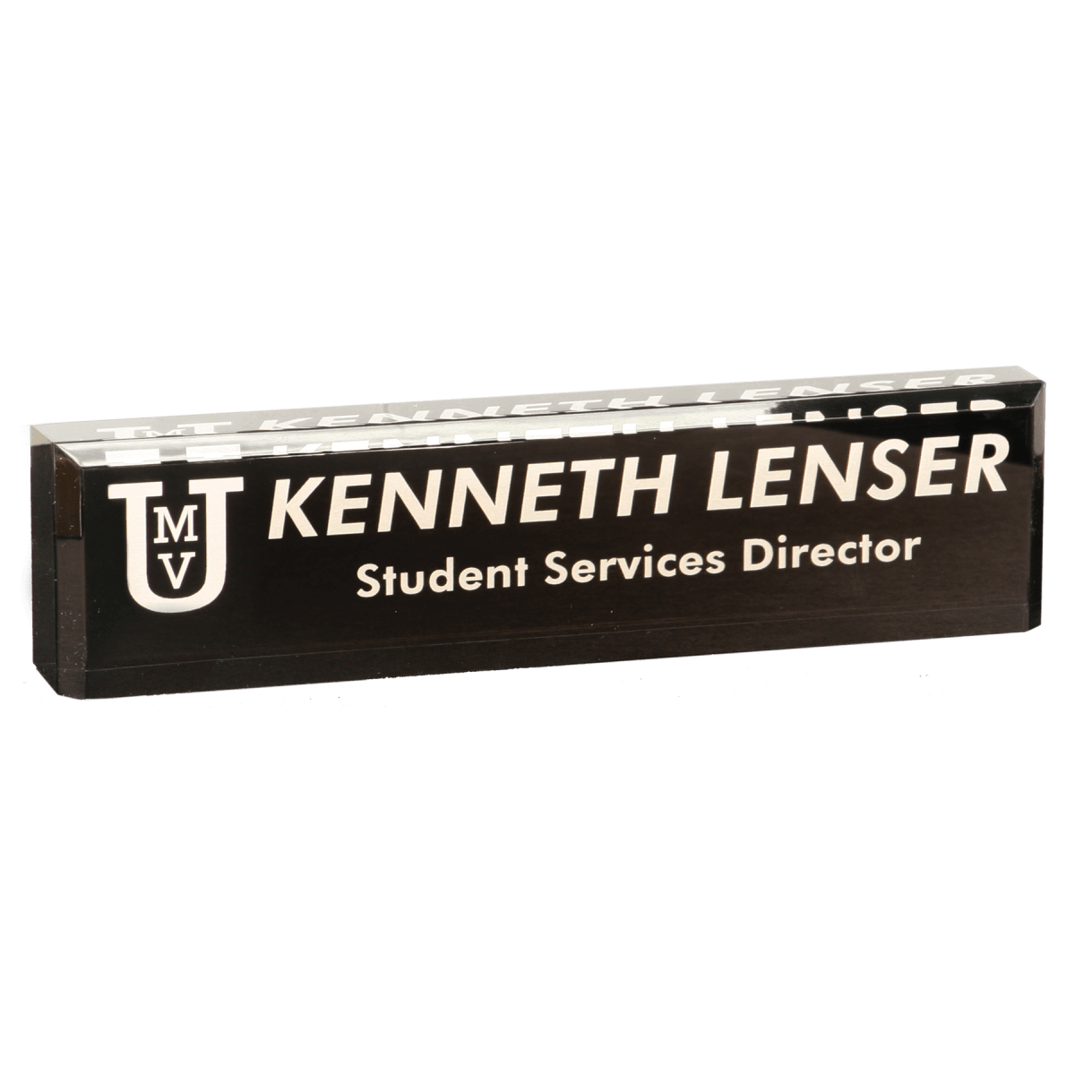 Acrylic Name Bar - Clear or Black - Black