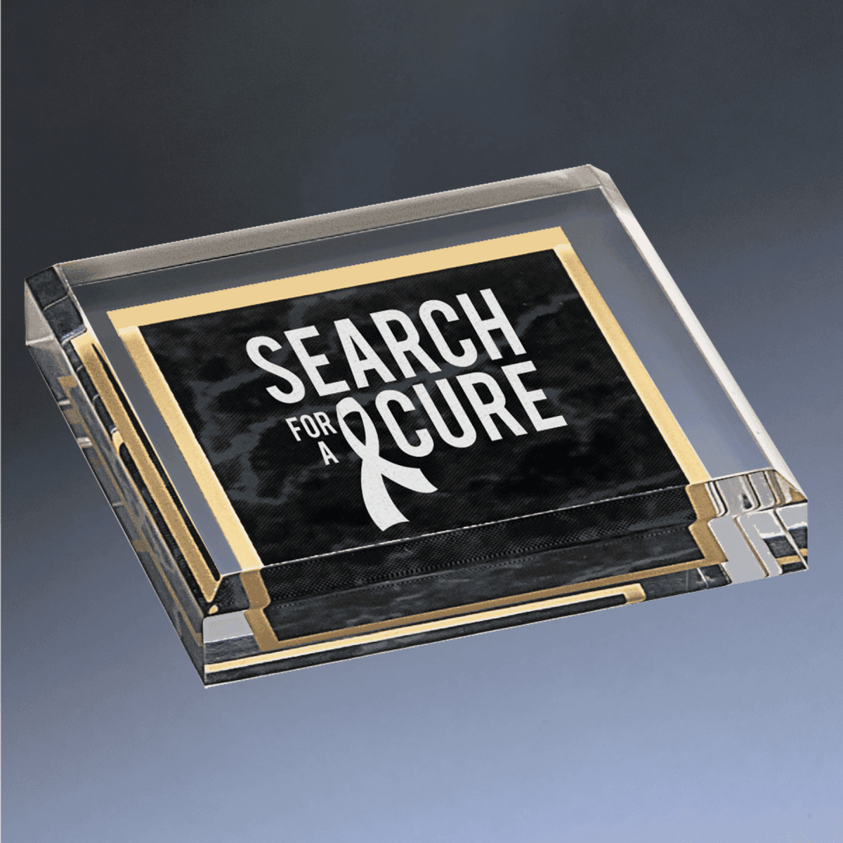 Acrylic Paperweights with Engraved Personalization - Square