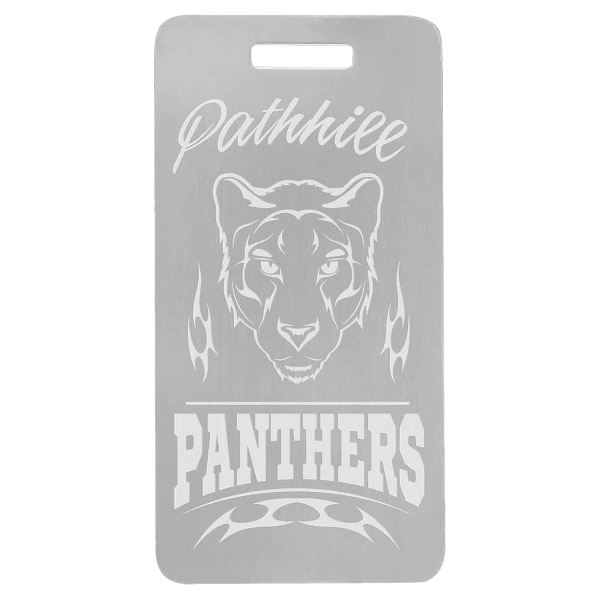 Aluminum Luggage Tags and Identification Tags - Silver