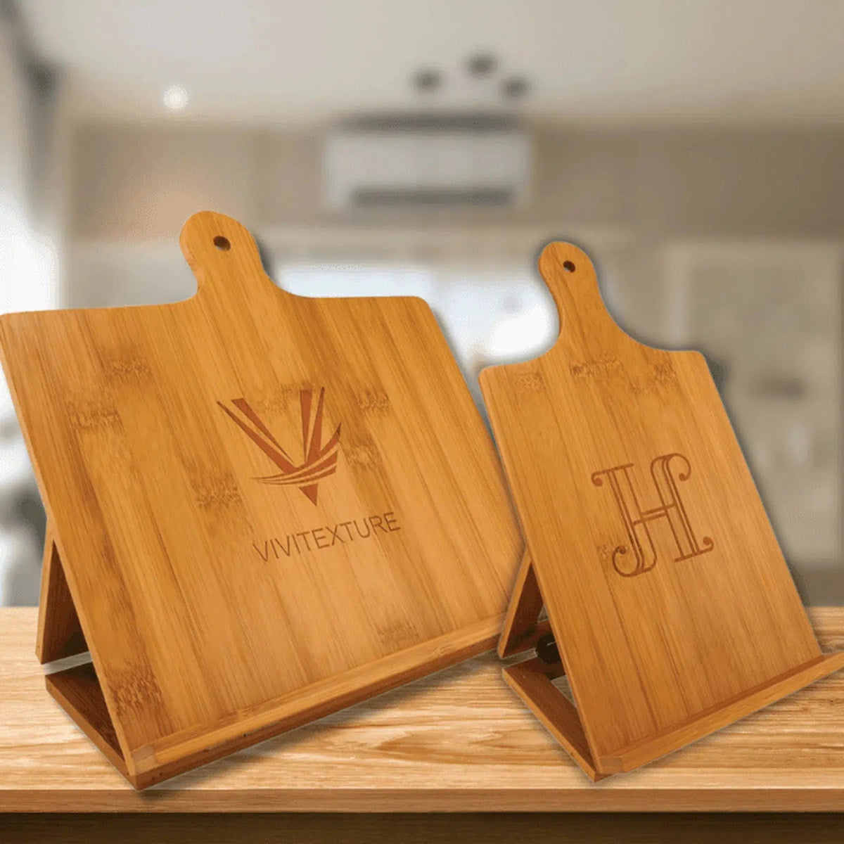 Bamboo Chef's Easel (Various Sizes) - LightForce Laser Engraving, LLC