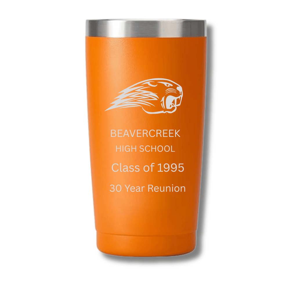 Beavercreek High School - Class of 1995 Reunion 20 oz. Tumbler - 20 oz. Tumbler with Clear Slider Lid