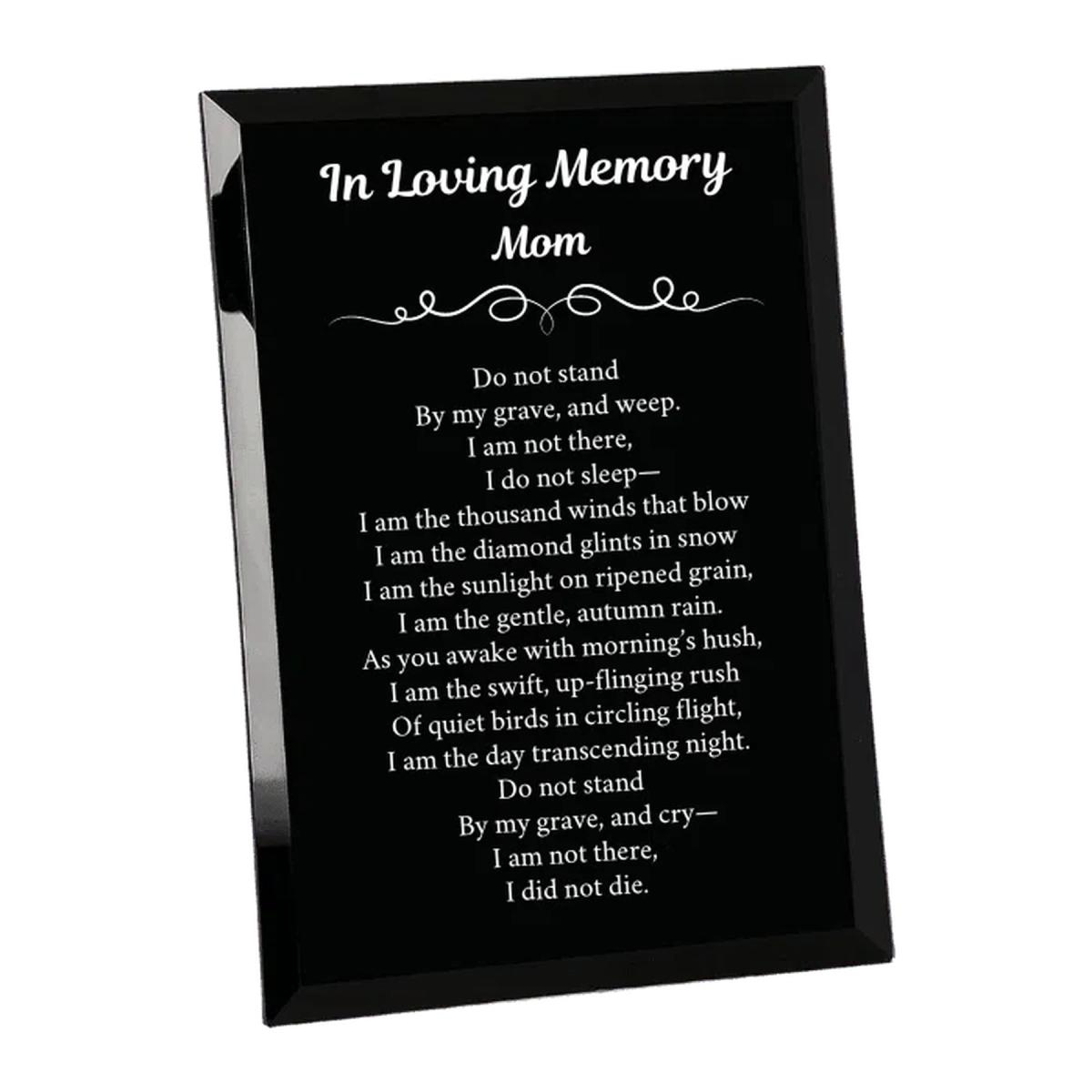 Black Glass Mirror Plaques - LightForce Laser Engraving, LLC