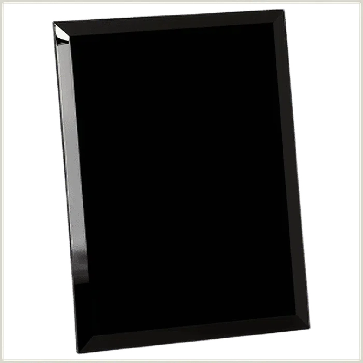 Black Glass Mirror Plaques - LightForce Laser Engraving, LLC