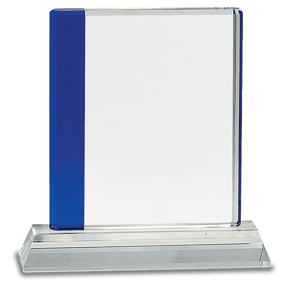 Blue Edge Crystal Awards – Personalized Corporate Recognition - Rectangle