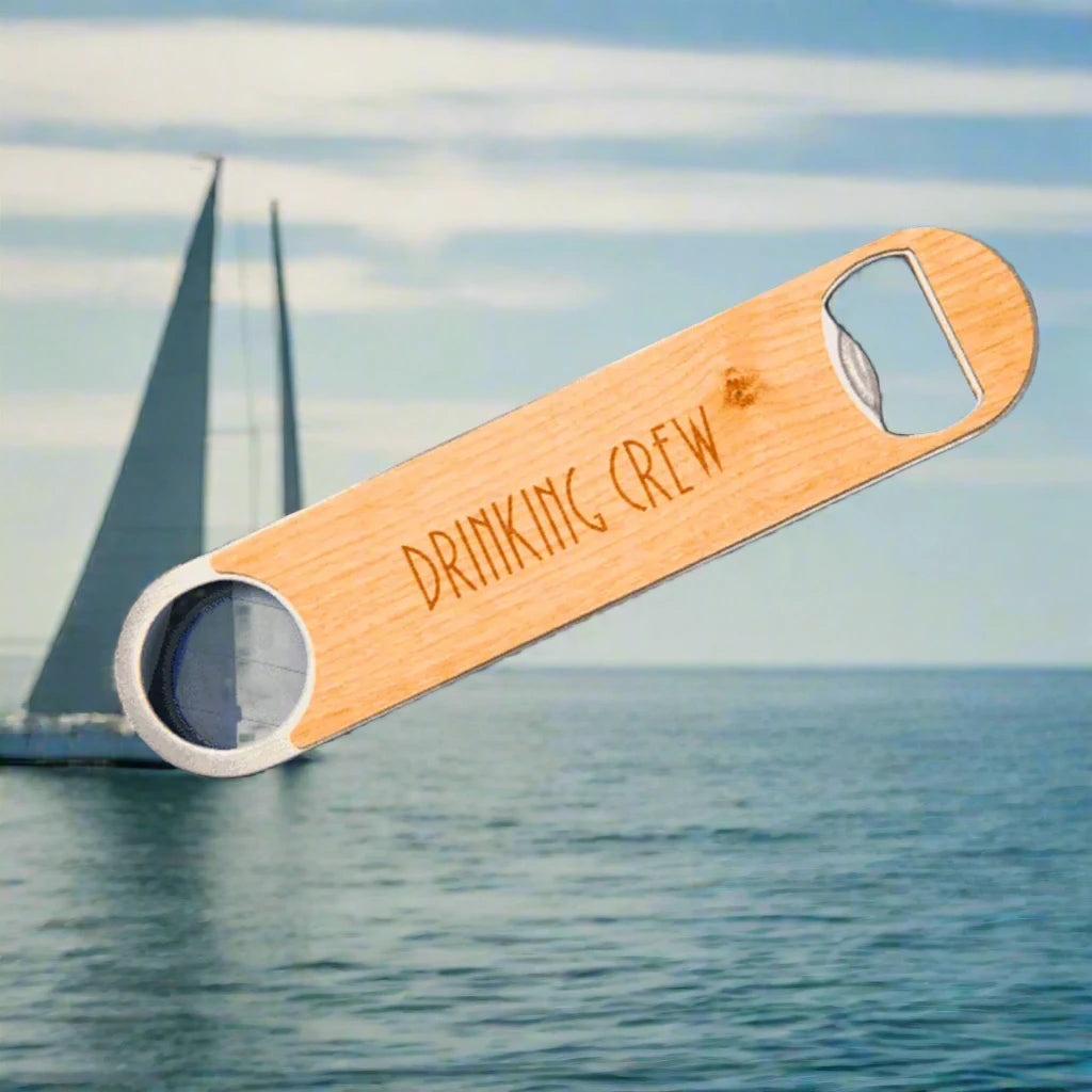 Bottle Opener with Wood Veneer - LightForce Laser Engraving, LLC