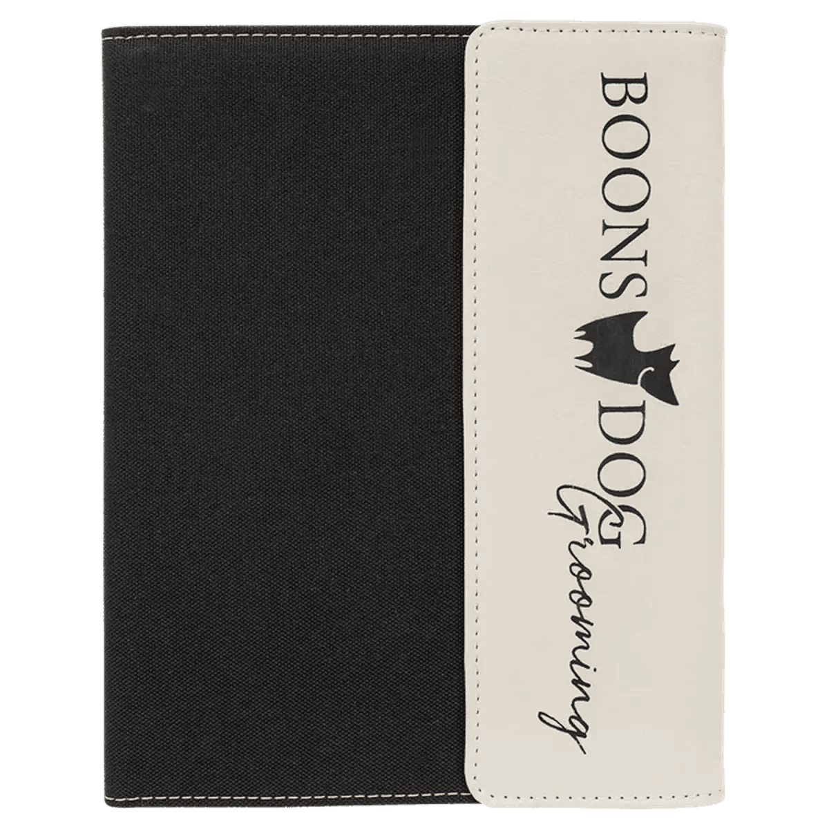 Canvas Portfolios - With Notepad and Magnetic Closure - Black