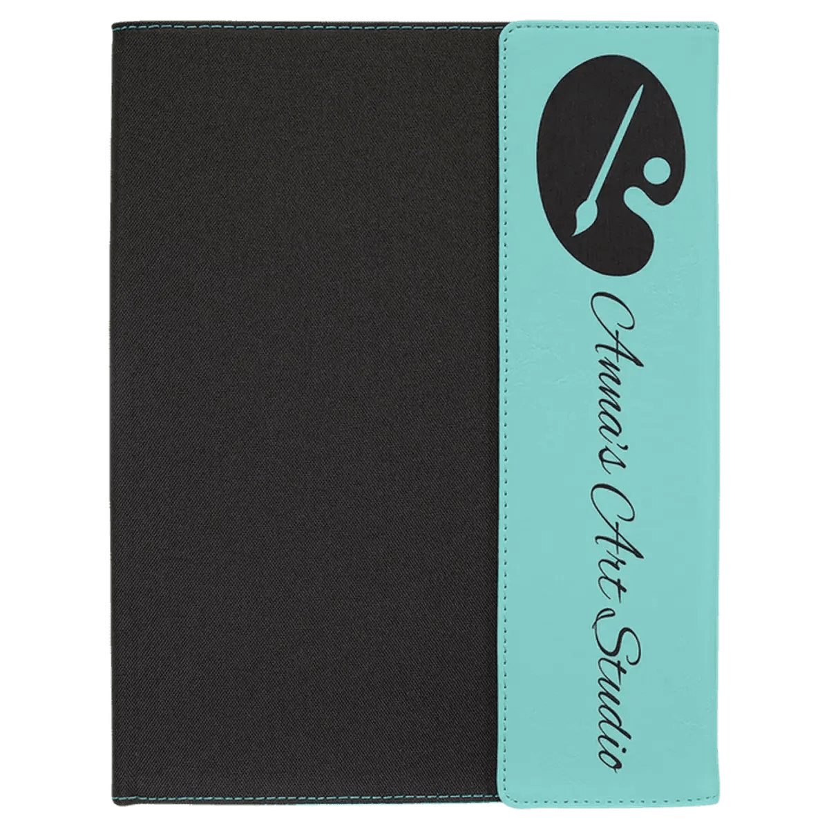 Canvas Portfolios - With Notepad and Magnetic Closure - Black