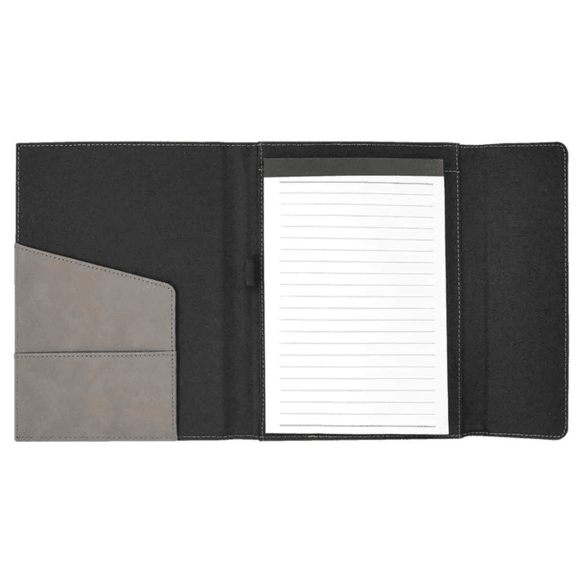Canvas Portfolios - With Notepad and Magnetic Closure - Black