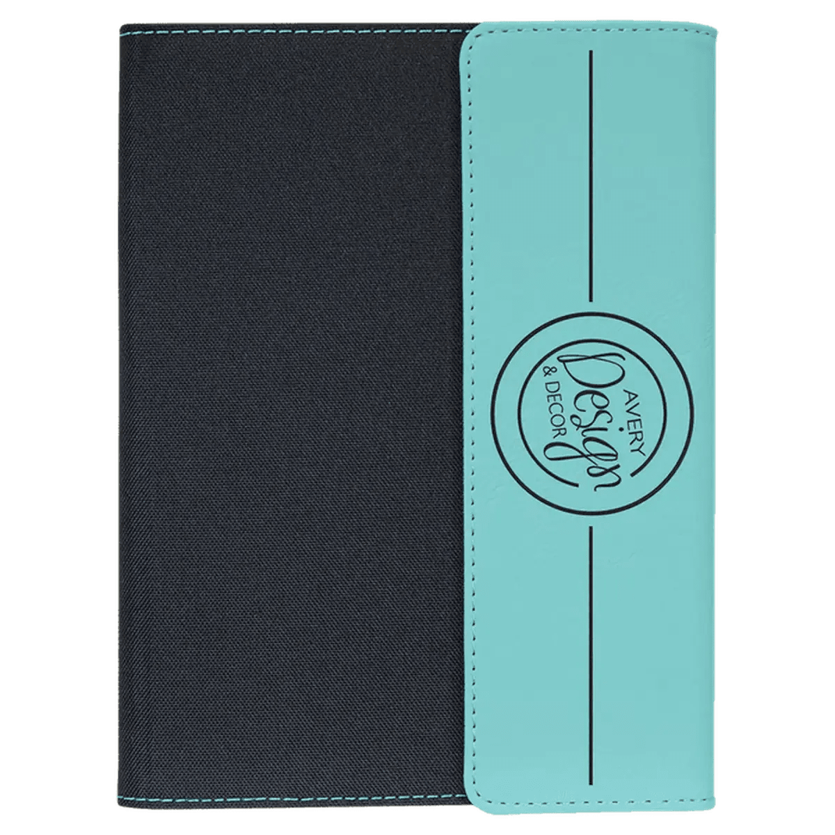 Canvas Portfolios - With Notepad and Magnetic Closure - Black
