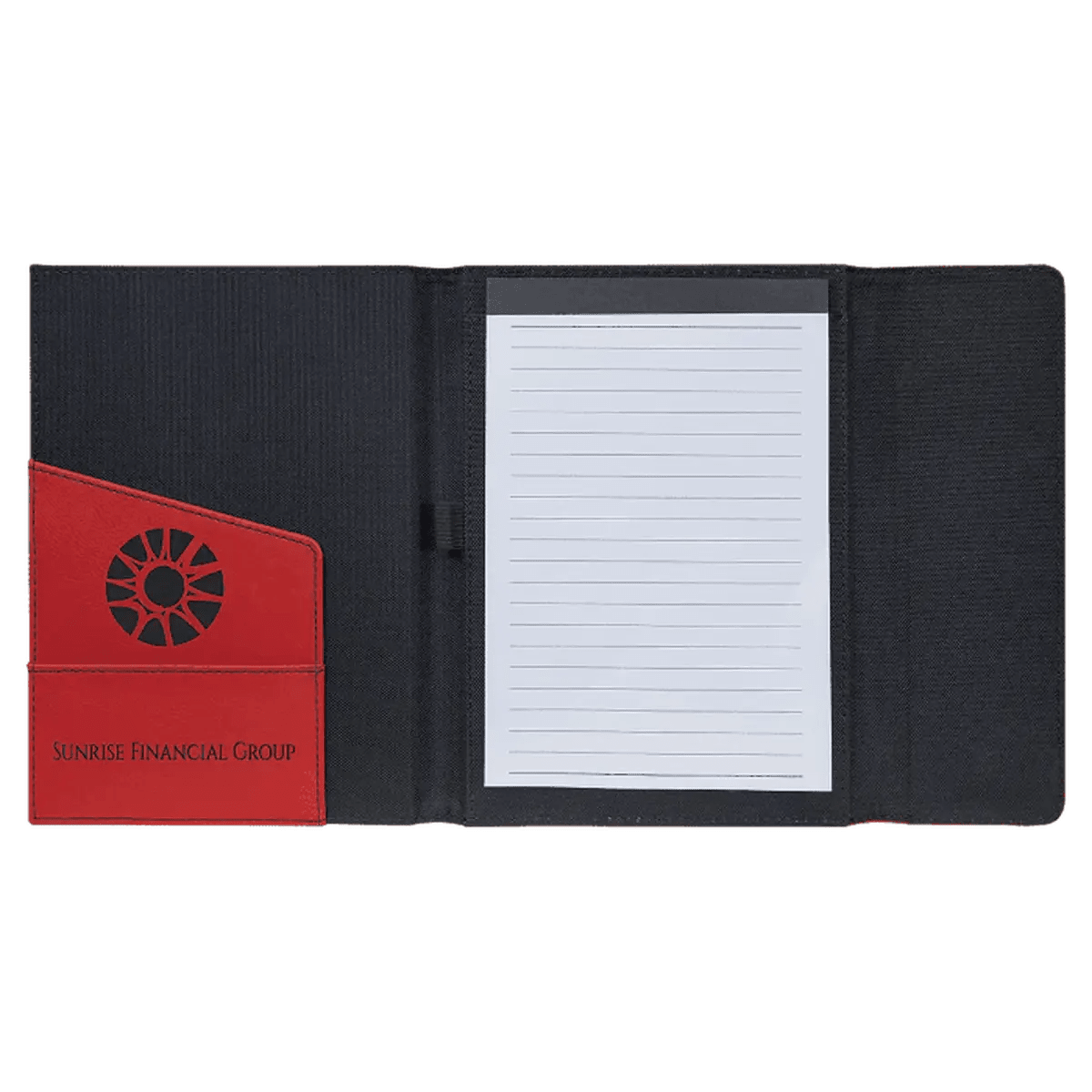 Canvas Portfolios - With Notepad and Magnetic Closure - Black