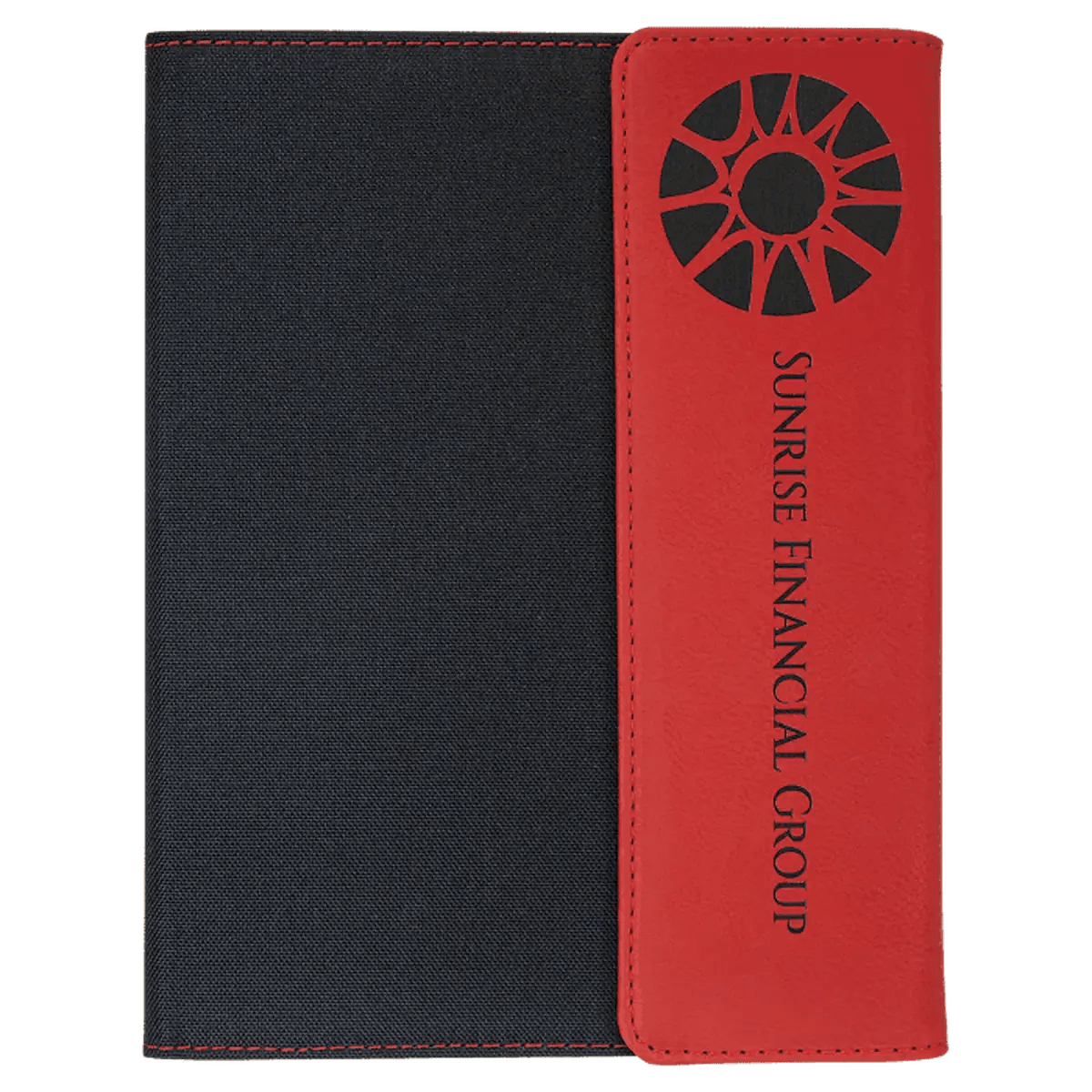 Canvas Portfolios - With Notepad and Magnetic Closure - Black