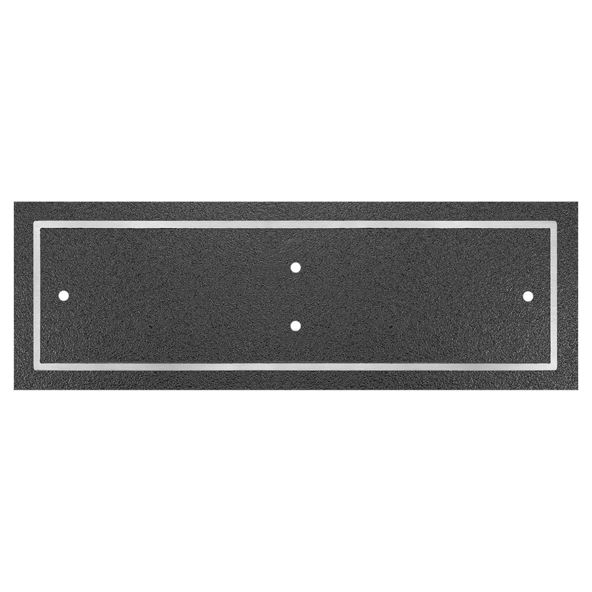 Cast Aluminum Signs & Plaques | Outdoor Memorial Plaque - Black/Brushed Silver
