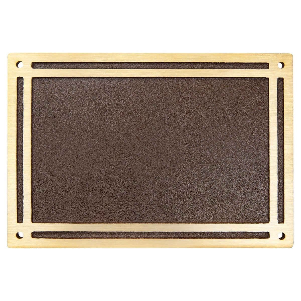 Cast Aluminum Signs & Plaques | Outdoor Memorial Plaque - Bronze/Brushed Gold