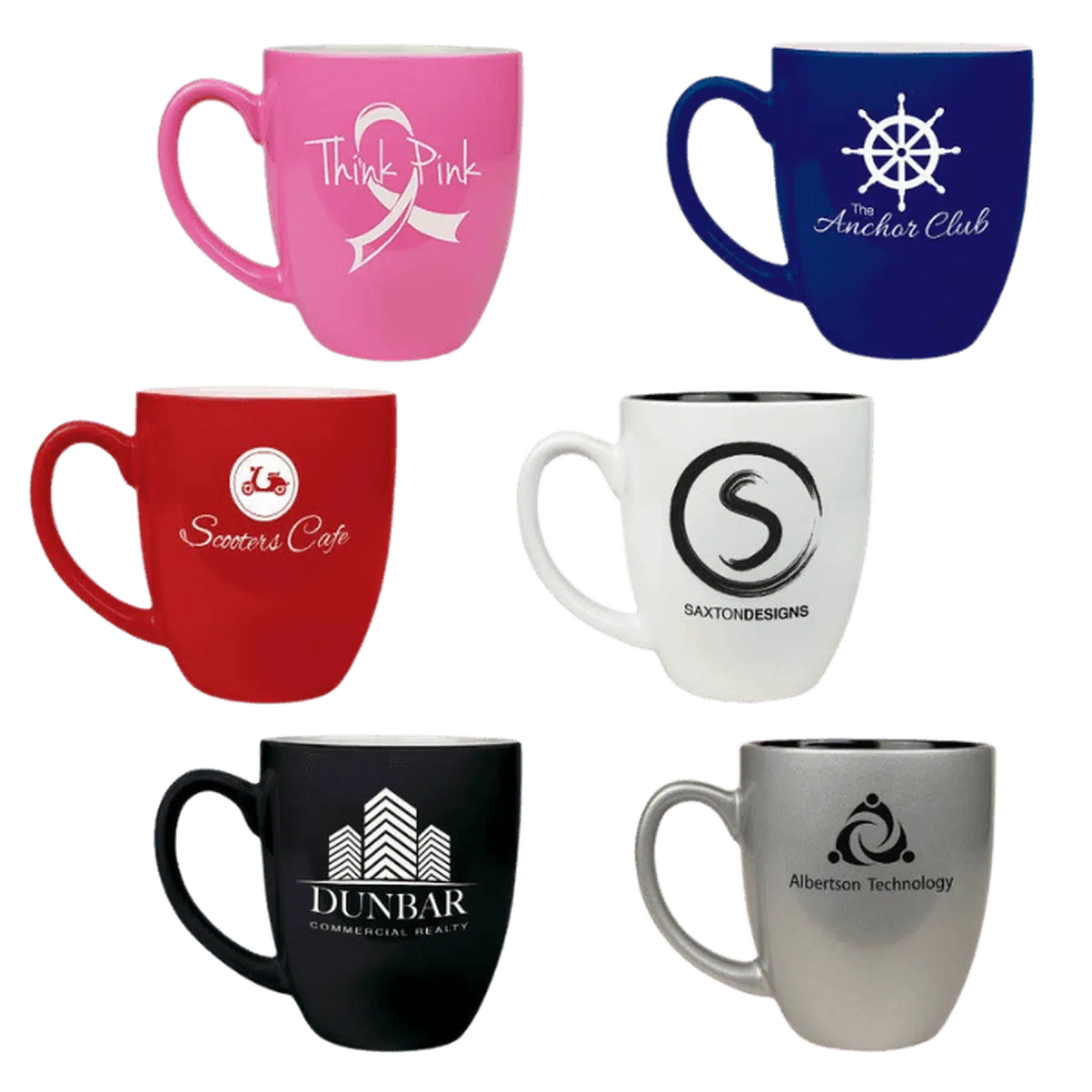 Ceramic Bistro Mug (Various Colors) - LightForce Laser Engraving, LLC