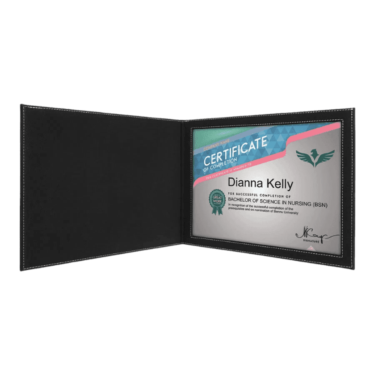Certificate Holder Portfolios - Black/Silver