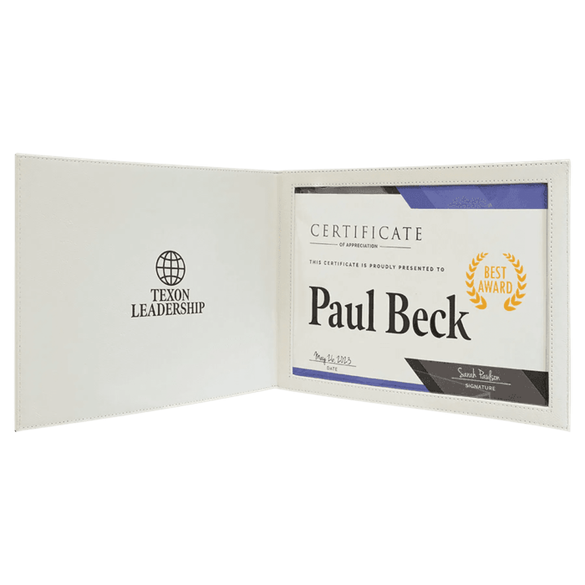 Certificate Holder Portfolios - White
