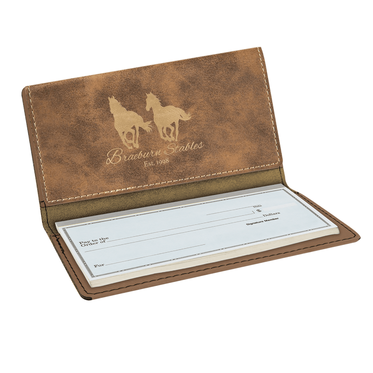 Checkbook Covers - Rustic/Gold