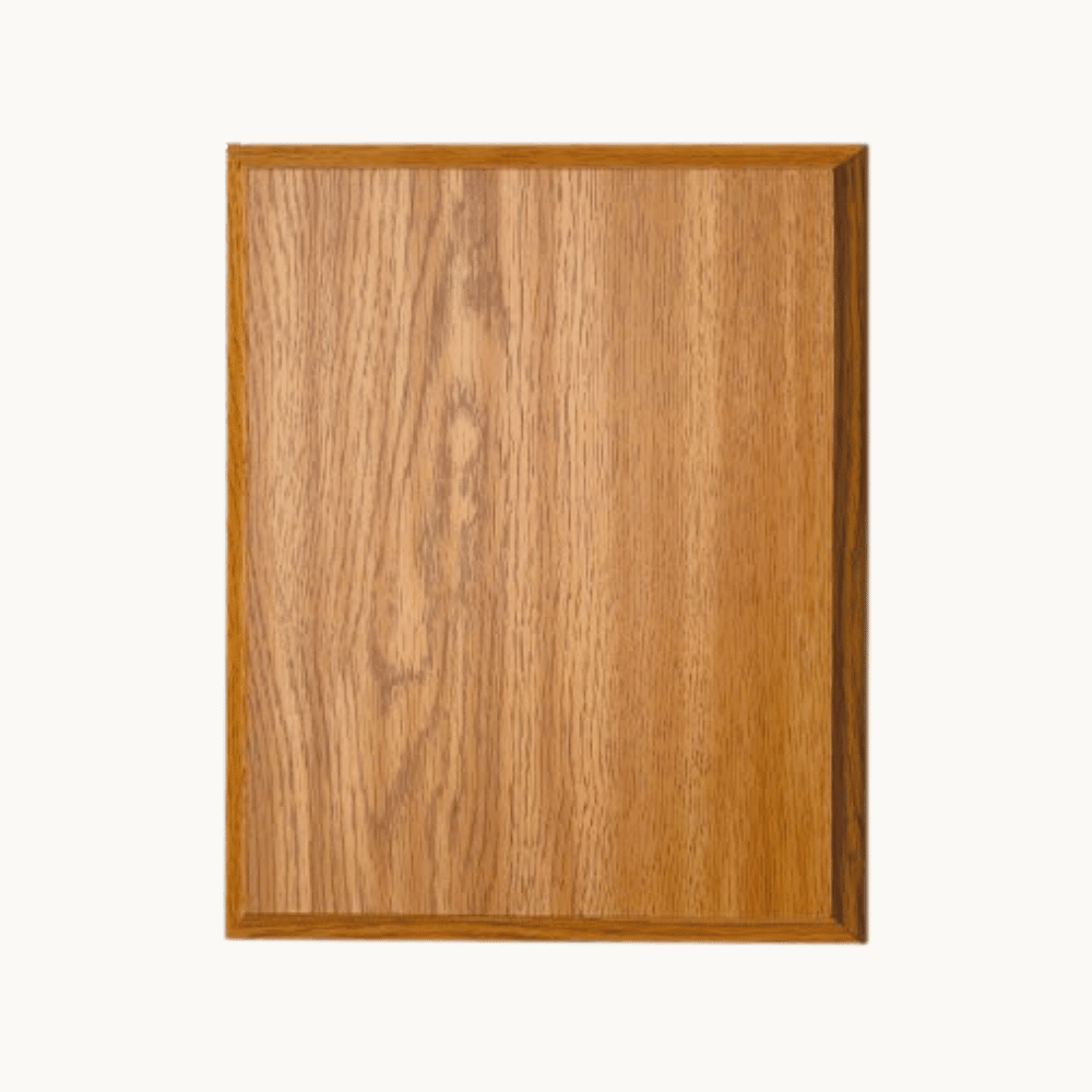 Cherry, Oak and Walnut Finish Plaque Boards | Add Plate or Frame - Cherry