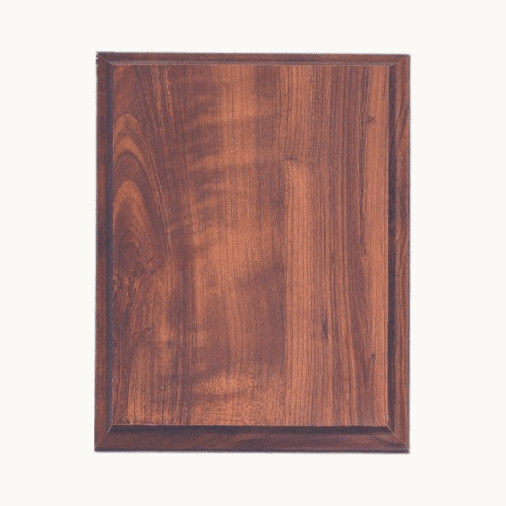Cherry, Oak and Walnut Finish Plaque Boards | Add Plate or Frame - Cherry