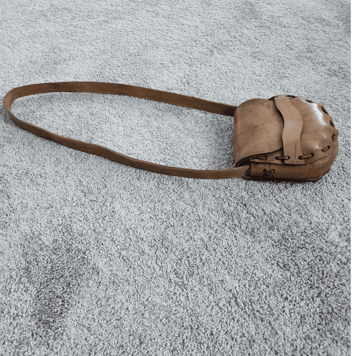 Compact Hand - Crafted Leather Crossbody Bag with Custom Engraving - LightForce Laser Engraving, LLC