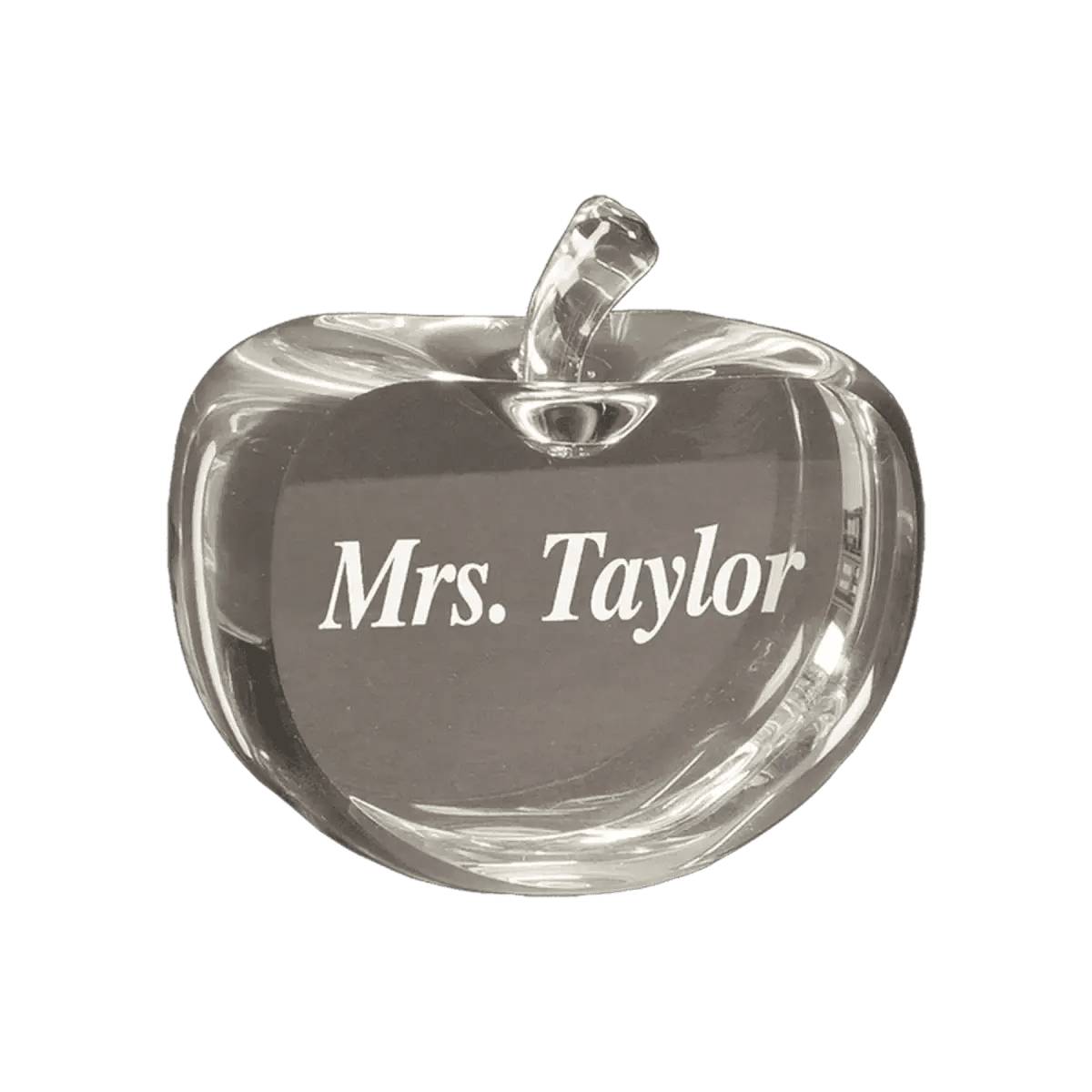 Crystal Apple Awards and Gifts - Crystal Apple with Flat Face