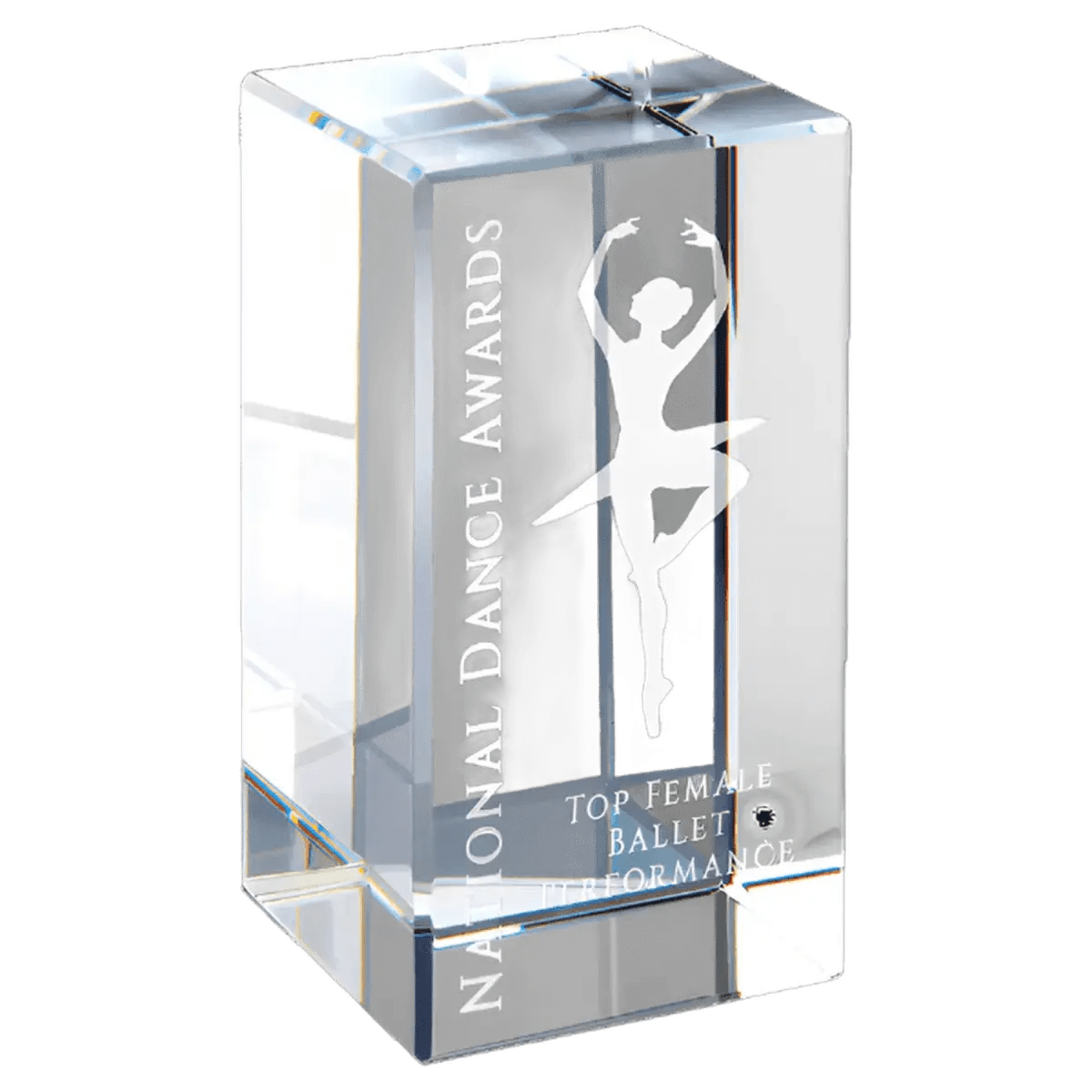 Crystal Cubes and Blocks - Laser Etched Awards and Gifts - Multi - Cube with Crystal Base