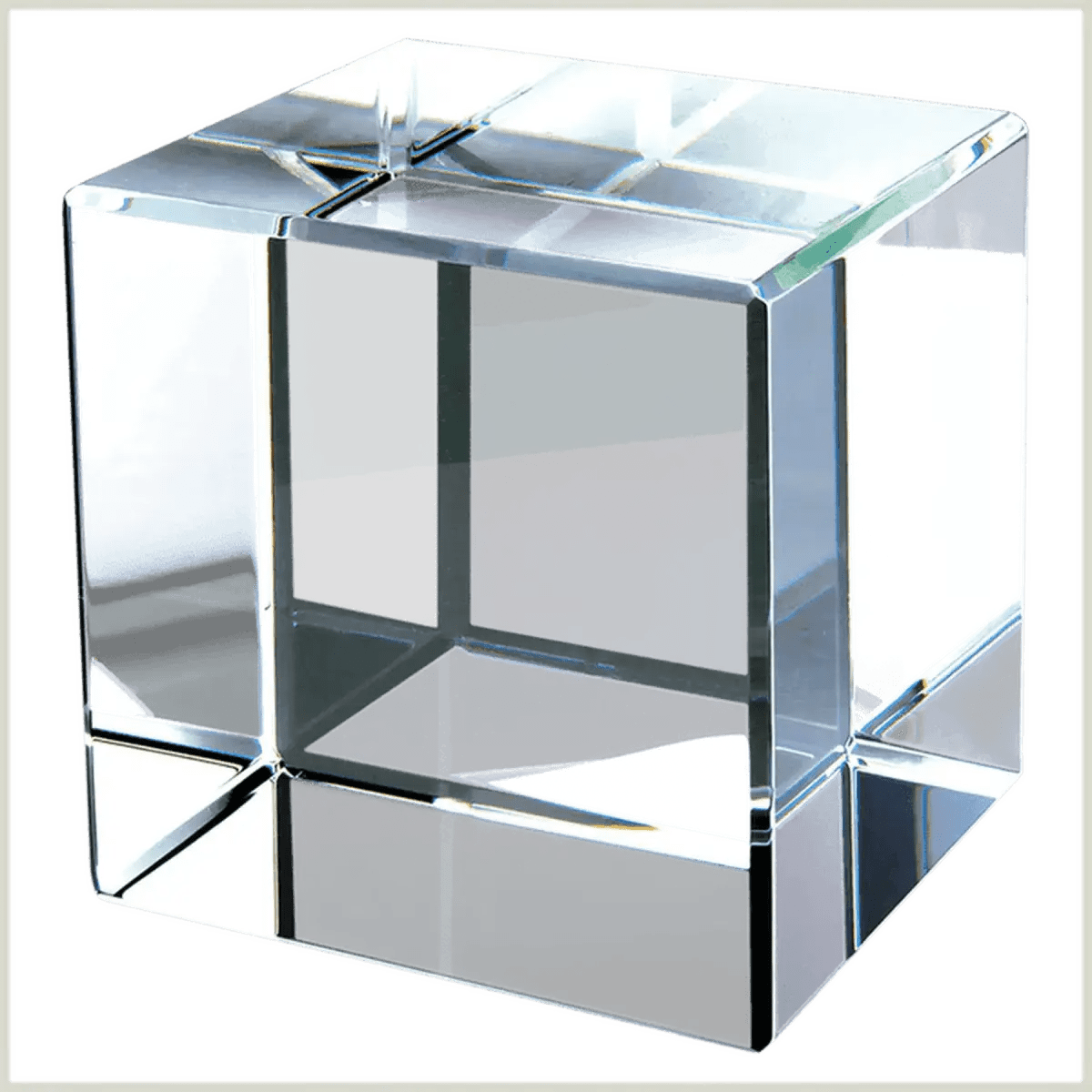 Crystal Cubes and Blocks - Laser Etched Awards and Gifts - Multi - Cube with Crystal Base