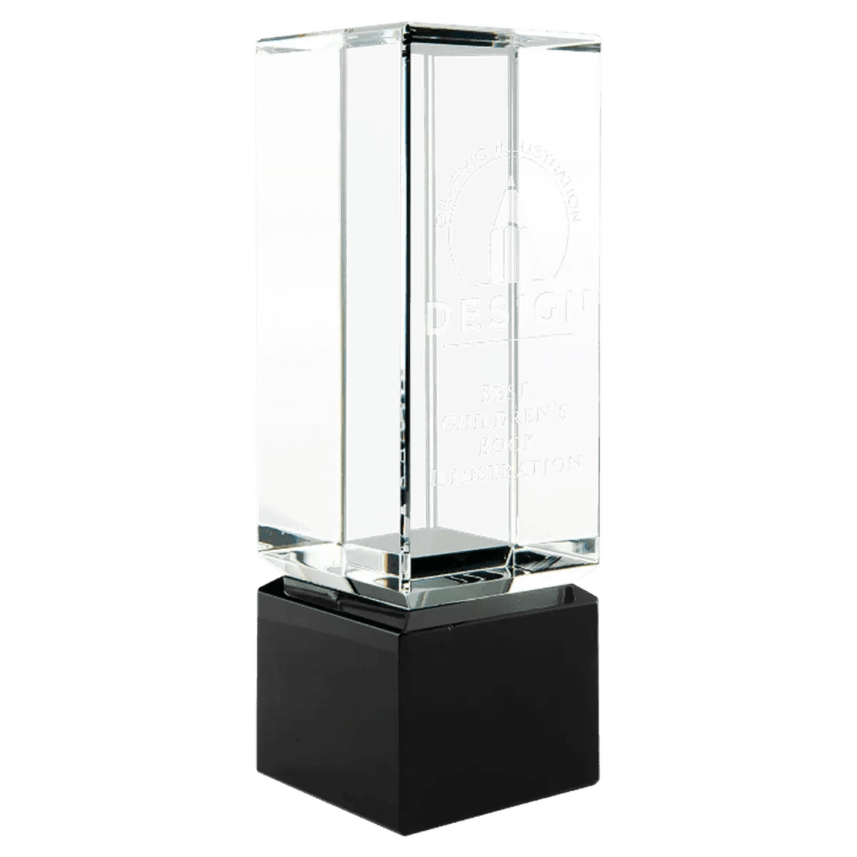 Crystal Cubes and Blocks - Laser Etched Awards and Gifts - Multi - Cube with Crystal Base