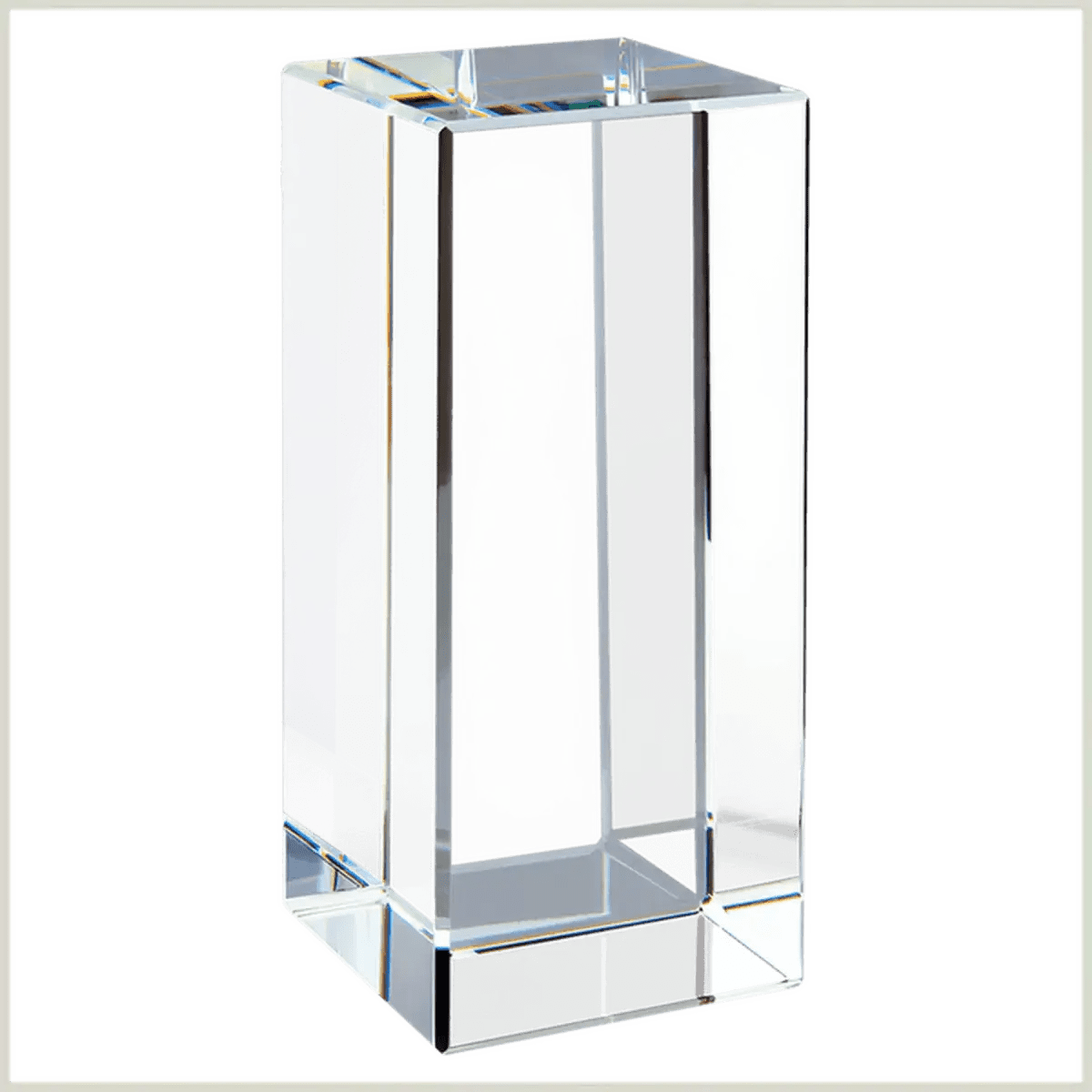 Crystal Cubes and Blocks - Laser Etched Awards and Gifts - Multi - Cube with Crystal Base