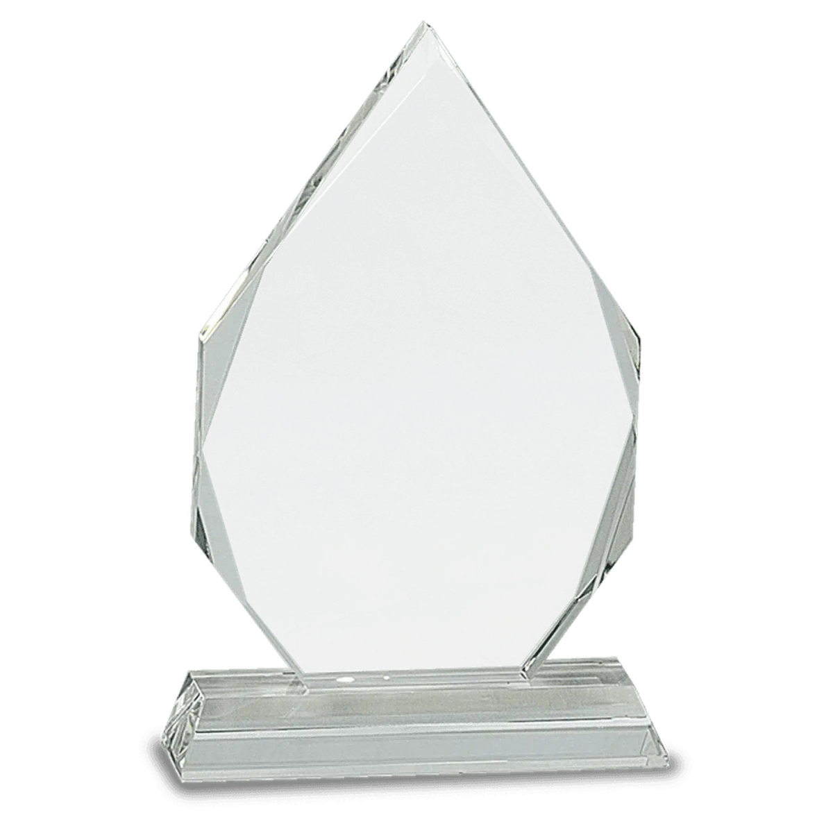 Crystal Diamond on Clear Pedestal Base - LightForce Laser Engraving, LLC