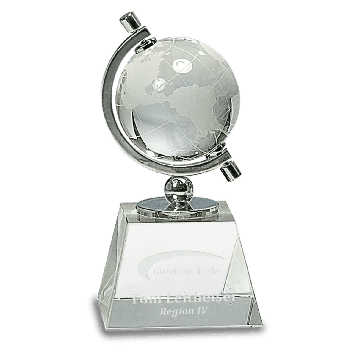 Crystal Globe Awards and Gifts - Globe in Hand