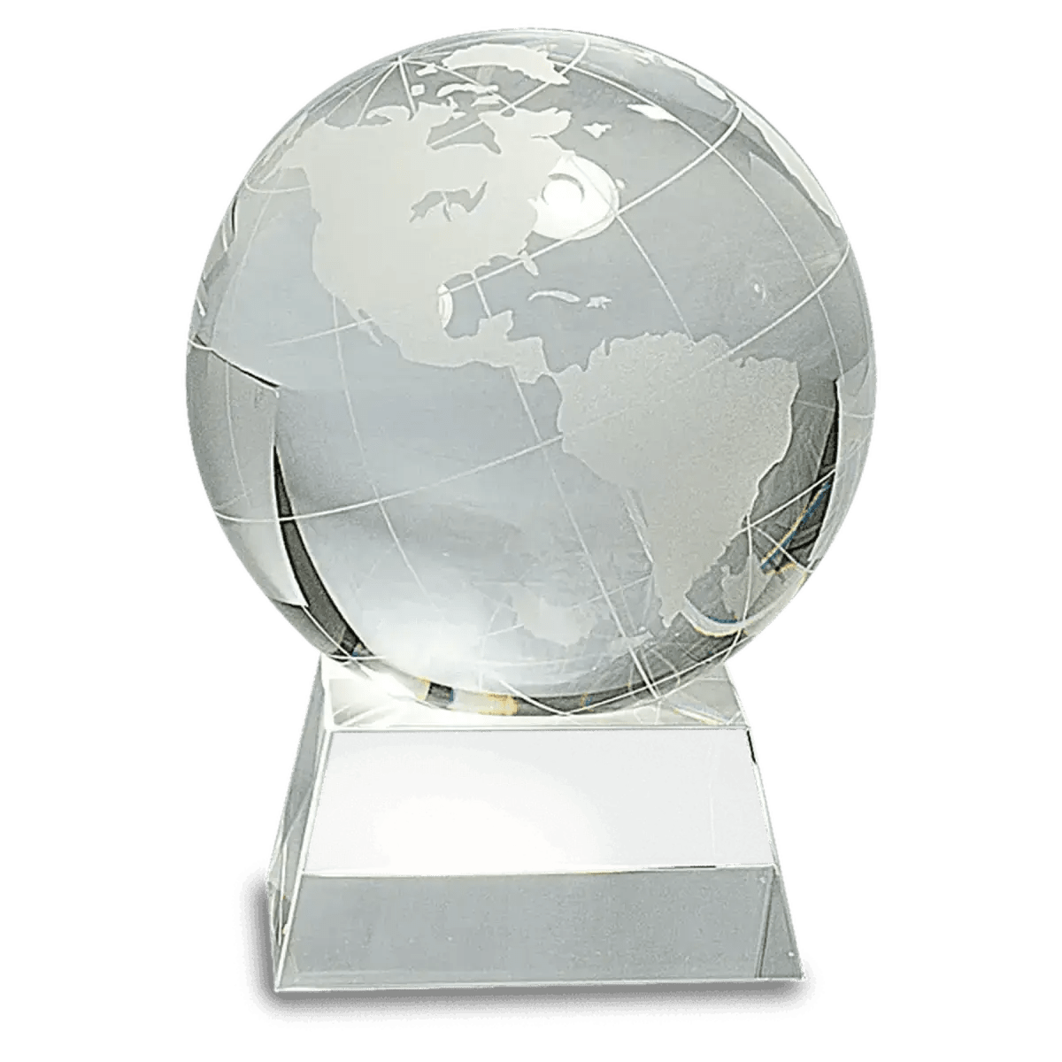 Crystal Globe Awards and Gifts - Globe in Hand