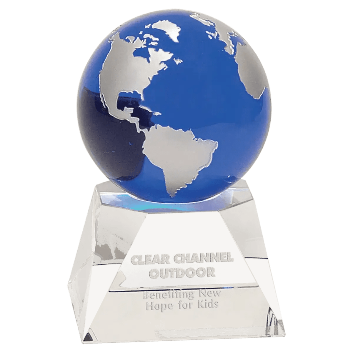 Crystal Globe Awards and Gifts - Globe in Hand