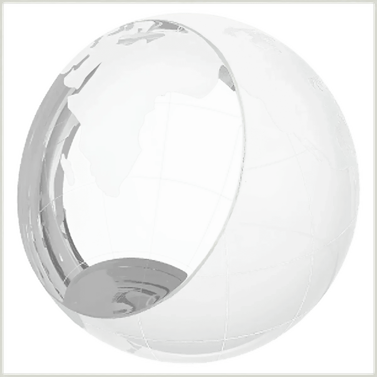 Crystal Globe Awards and Gifts - Globe in Hand