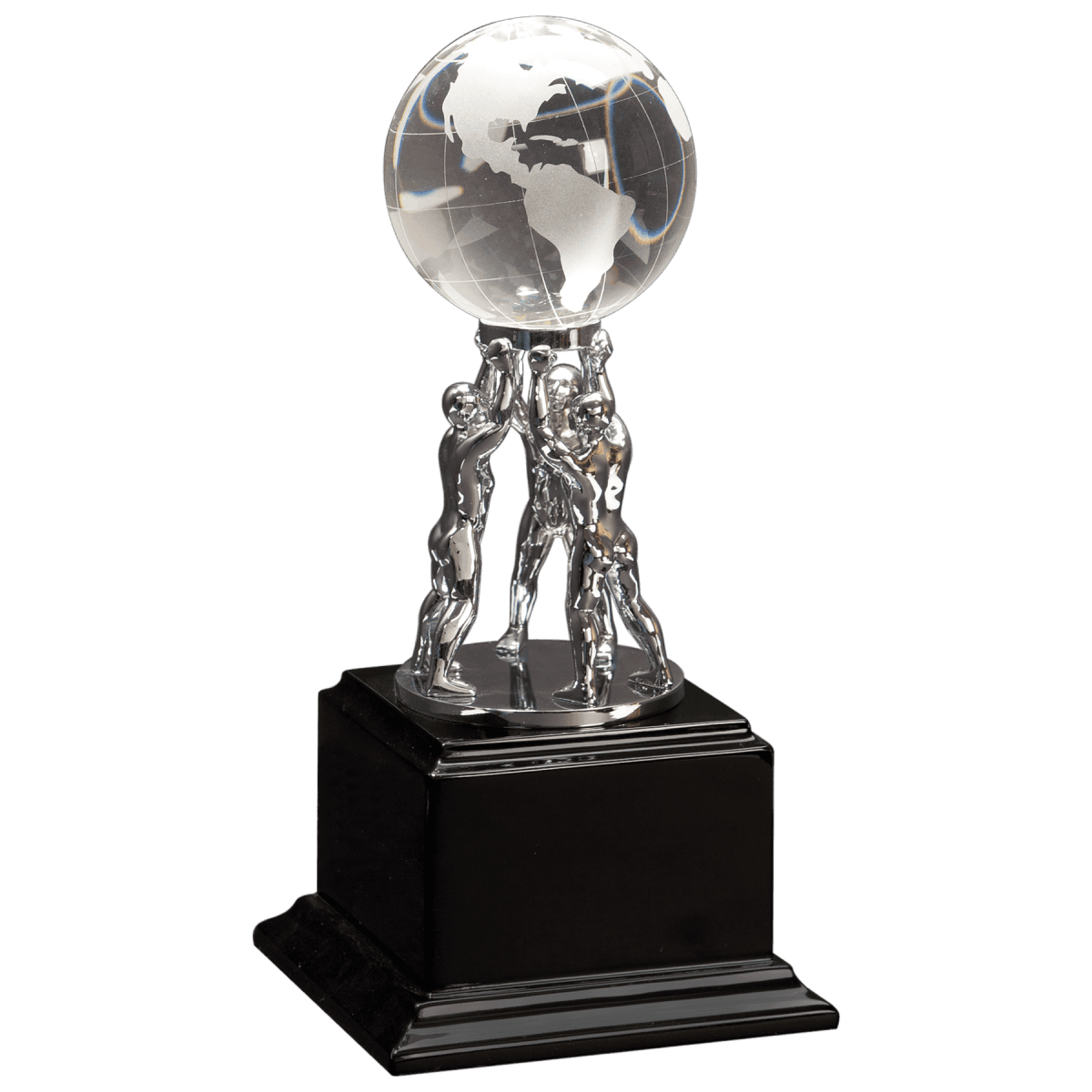 Crystal Globe Awards and Gifts - Globe in Hand