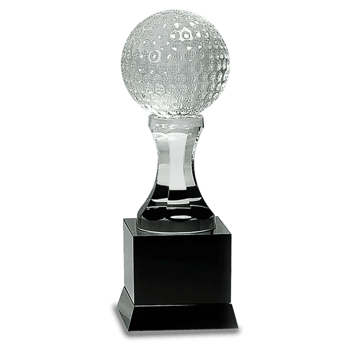 Crystal Golf Awards – Premium Recognition Trophies - 3D Etched Golf Green Scene on Crystal Tablet