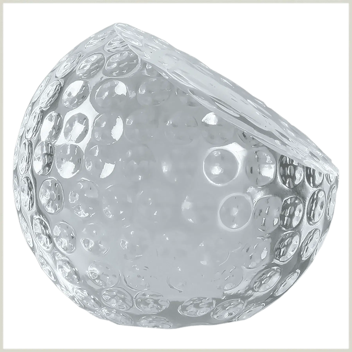 Crystal Golf Ball Paperweight - LightForce Laser Engraving, LLC