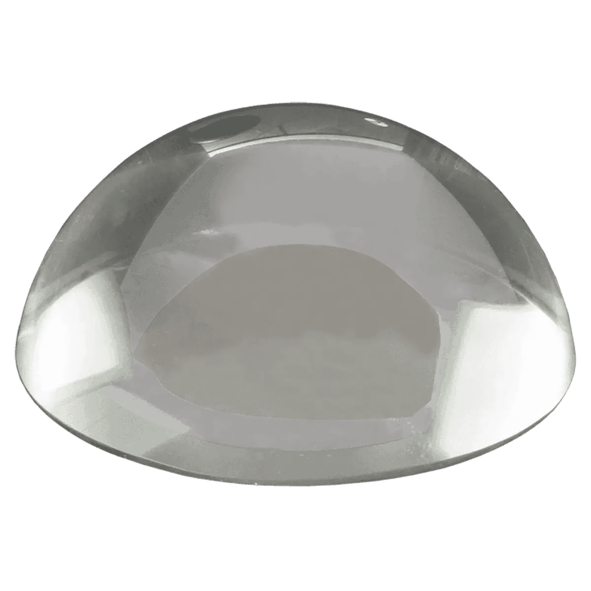 Crystal Paperweights with Laser Etching - Clear Dome