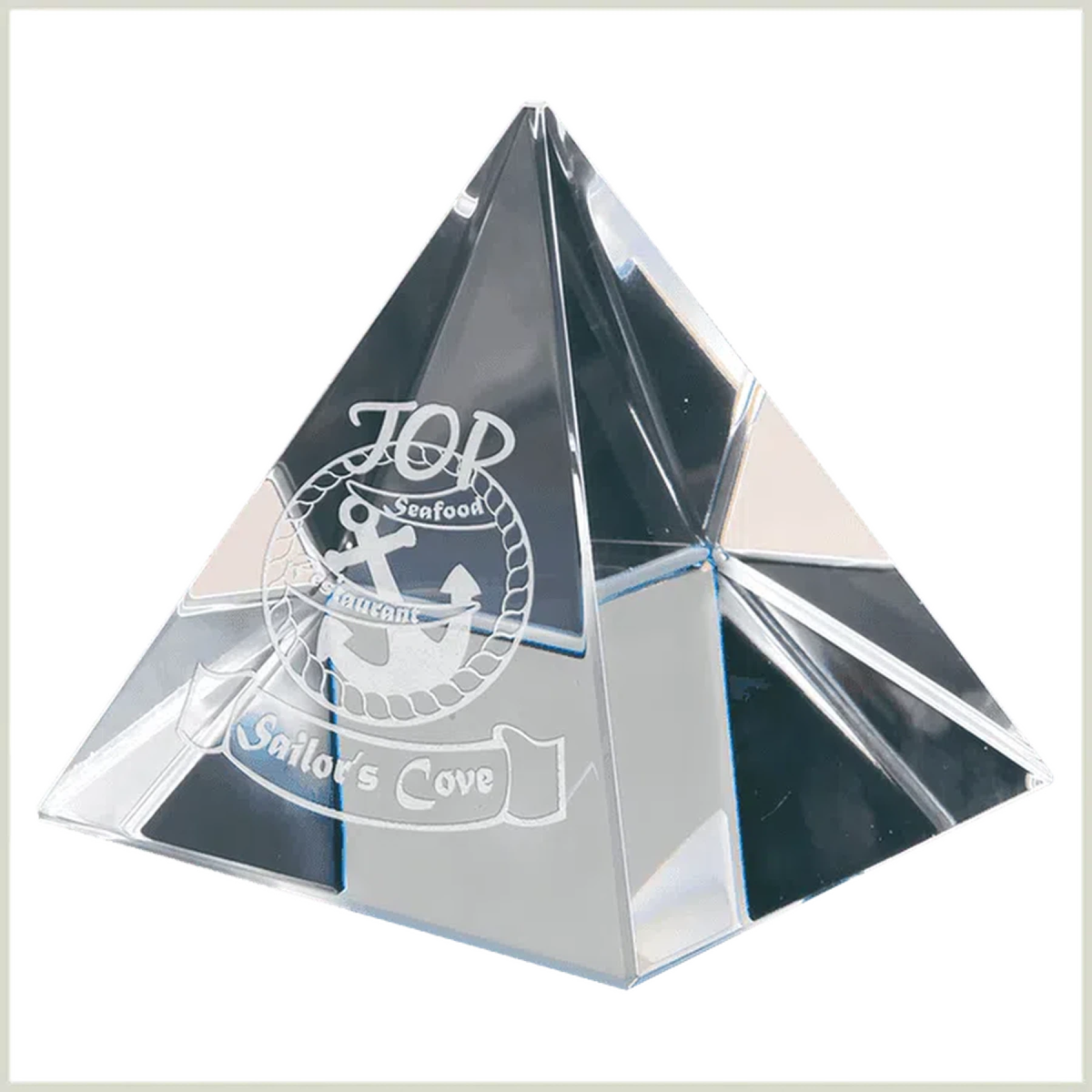 Crystal Pyramid (Large) - LightForce Laser Engraving, LLC