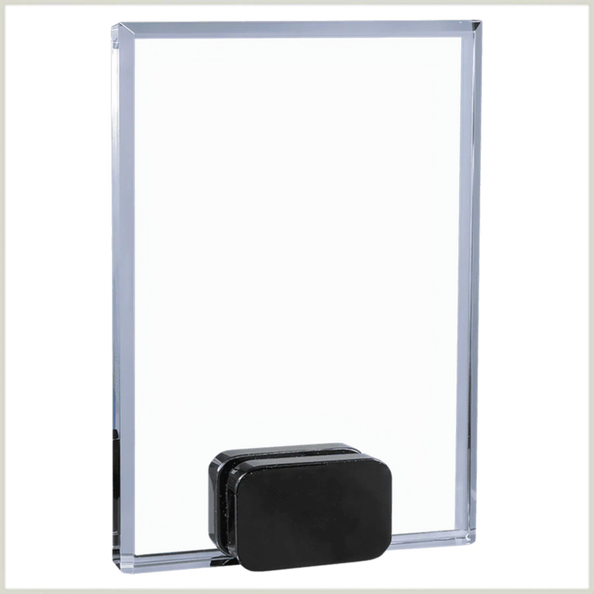 Crystal Rectangle with Black Crystal Base - LightForce Laser Engraving, LLC